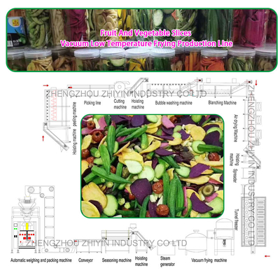 Industrial Automatic Low Temperature Food Vacuum Dehydration Fryer for Vegetables and Fruit Slices Vacuum Frying Making Line
