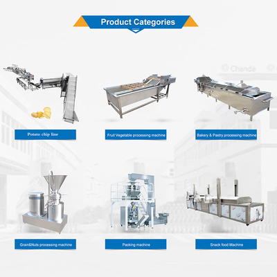 10m*2m*2m and Customizable Frozen Fries Production Line for French Fries