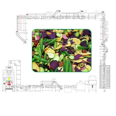 300-500kg Snacks Food Vacuum Low Temperature Fryer for Vegetable Fruits Slices Processing Vacuum Frying Dehydration Making Line