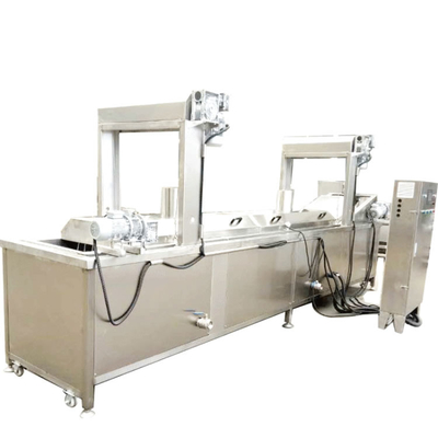 Nonstick LNG Conveyor Belt Cassava 110v Industrial Frying Machine