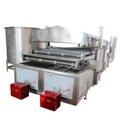 304 Stainless Steel Double 300kg/H Industrial Frying Machine