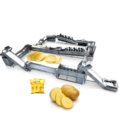 Auto 100kg/H Potato Chips Production Line 3N 380V 50HZ