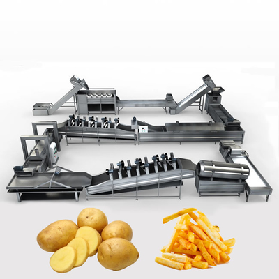 Customized French Fries Production Line 300kg/H 400kg/H 1000kg/H