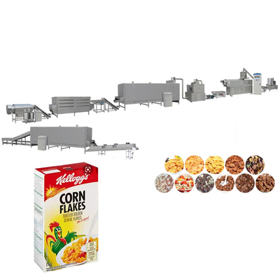 Snack Puffing Corn Flake Production Line Artificial Rice Extruder Machine