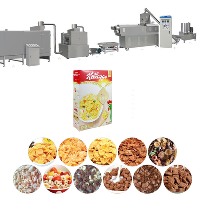 130kw Extruded Corn Puff Making Machine 100kg/H Electric Heating