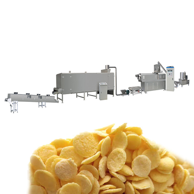 Fully Automatic Air Drying Corn Flakes Cereal Puffing Machine 205KW 500kg/H