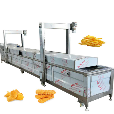 Dough Falafel Industrial Frying Machine 220V Potato Chips Deep Fryer 200kg/H