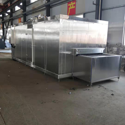 Tunnel French Fries Iqf Freezing Machine 300KG/H For Seafood