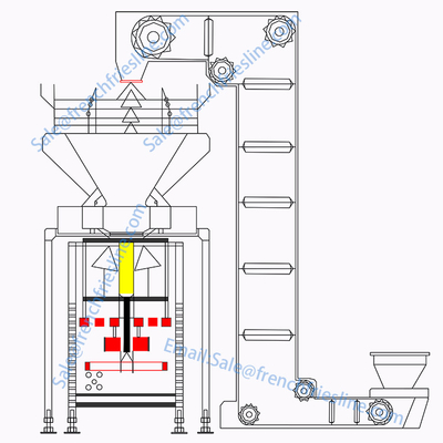 Automatic French Fries Packing Machine Snacks Chips Weighing Packing Machine