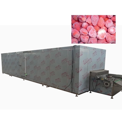 Continuous Air Cooled Fruit Food Freezing Machine 1800KG/H