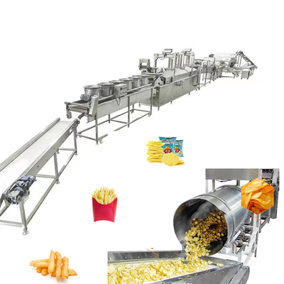 Fully Automatic Potato Chips Production Line 150kgs/H 29KW