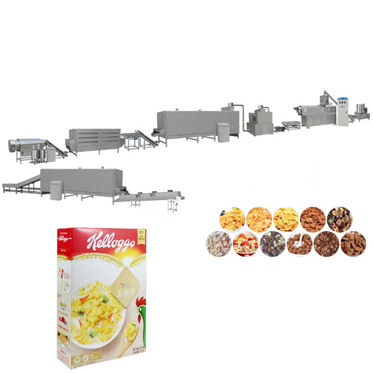 Snacks Puffed Corn Chips Drying Machine 200kg/H Corn puffed Extruder
